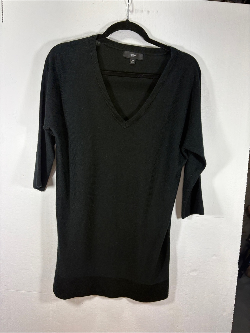 Mossimo Supply Co. Black V-Neck oooPullover Sweater